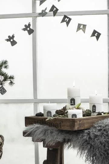 Свічка біла Rustic