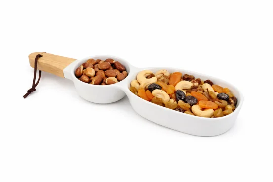 Менажниця з ручкою на 2 секції White