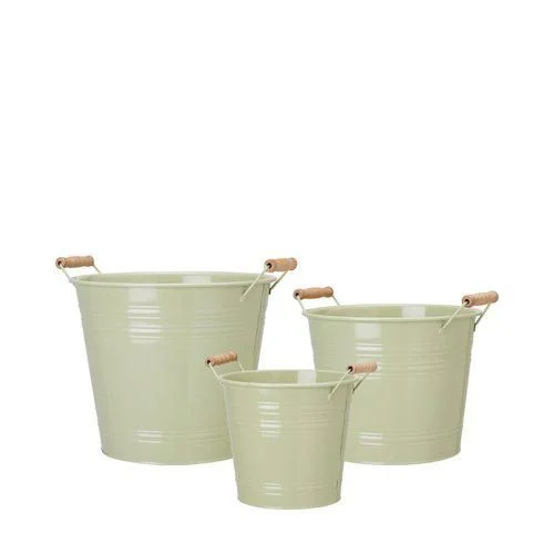 Металеве кашпо для рослин Ariella Green, 30x26 см