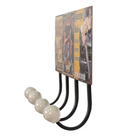Настінна вішалка у ретро-стилі, 40x5x17 см