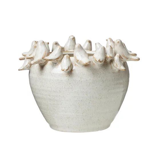 Кашпо з пташками ELSA,20х15 см