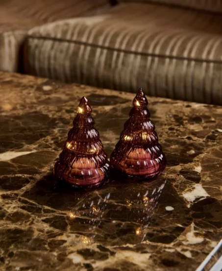 Набір ялинок Lucy LED (бордо)