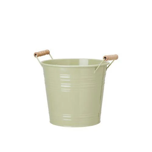 Металеве кашпо для рослин Ariella Green, 20x18 см