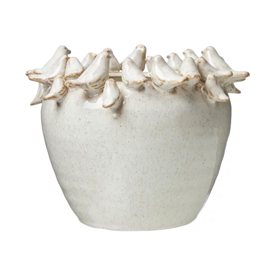 Кашпо з пташками ELSA,22х17 см