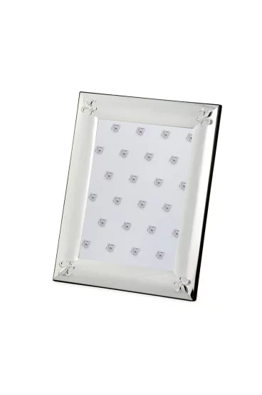 Посрібнена фоторамка з ліліями, 15×20 см