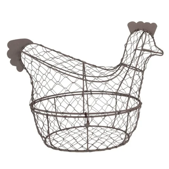 Кошик металевий для зберігання Курочка, 38*21*30 см
