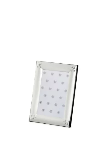 Посрібнена фоторамка з ліліями, 10×15 см