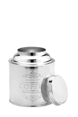 Посріблена банка для кави з кришкою
