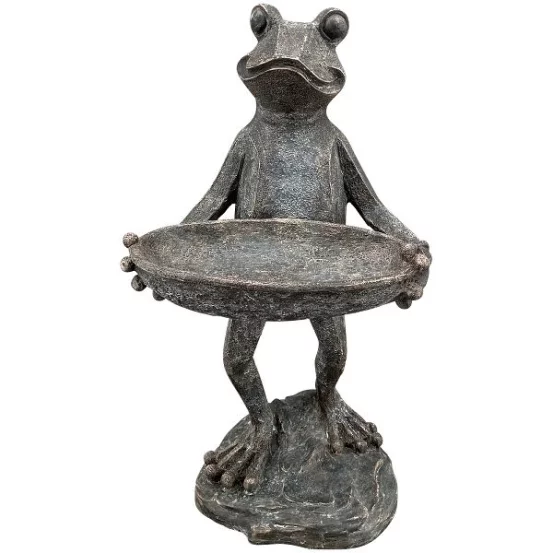 Годівничка-купальня для пташок Жабка, 22x19x42 cm