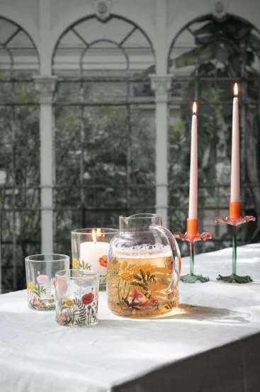 Комплект скляних підсвічників Leonora