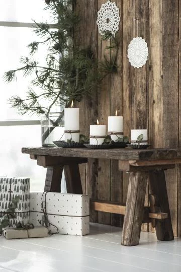 Свічка біла Rustic