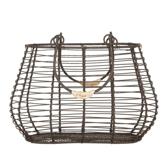 Металевий кошик з ручками, 25*16*17/28 см