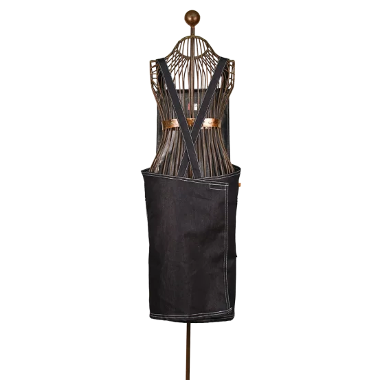 Джинсовий садовий фартух у японському стилі