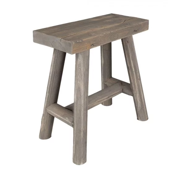 Дерев’яний табурет-підставка для рослин, 38×18×38 см