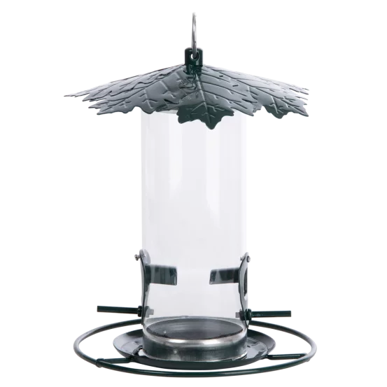 Годівничка для птахів із дахом у формі листка
