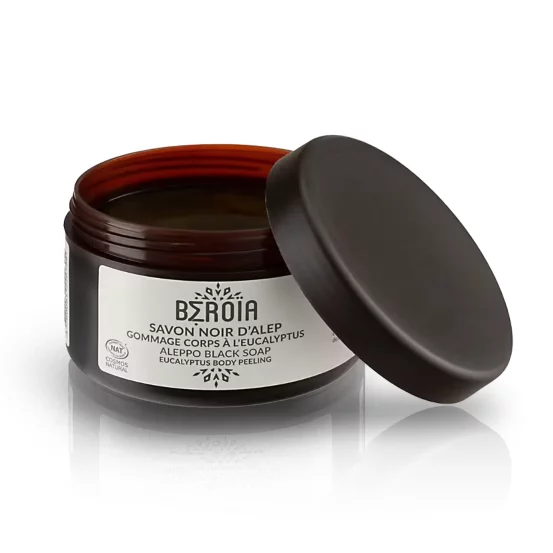Чорне алеппське мило Beroïa COSMOS NATURAL Eucalyptus fragrance 180 г