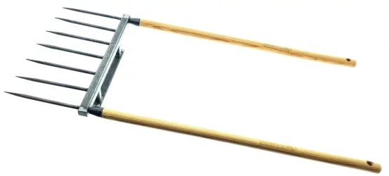 Широкі вила для прополювання та догляду з упором