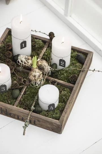 Свічка біла Rustic