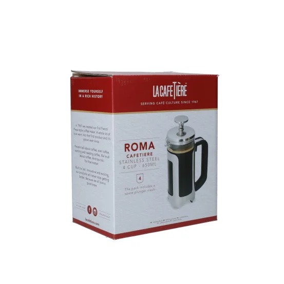 Френч-прес La Cafeti&egrave;re Roma з нержавіючої сталі, 650 мл