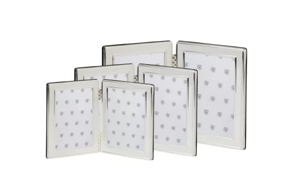 Посрібнена подвійна фоторамка, 13х18 см