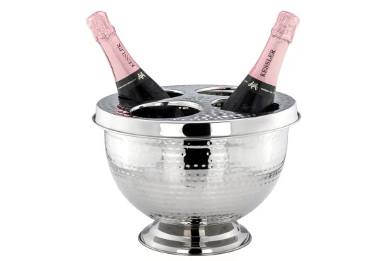 Охолоджувач для шампанського на 4 пляшки з нержавіючої сталі