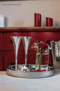 Круглий піднос із нержавіючої сталі, 32 см