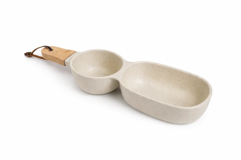 Менажниця з ручкою на дві секції Stone Beige