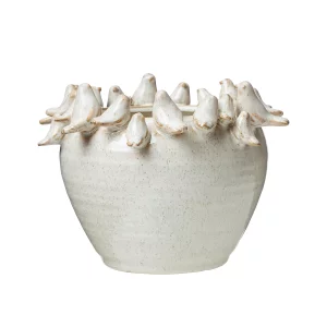 Кашпо з пташками ELSA,20х15 см