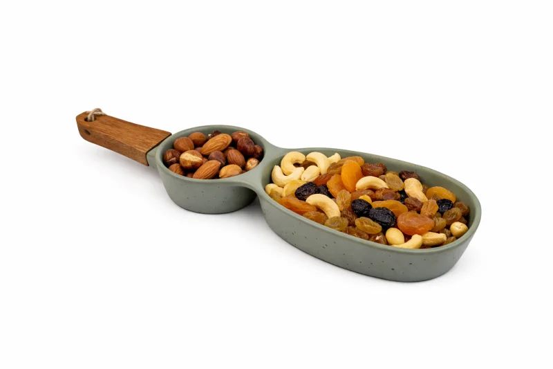 Менажниця з ручкою на 2 секції Sage Green