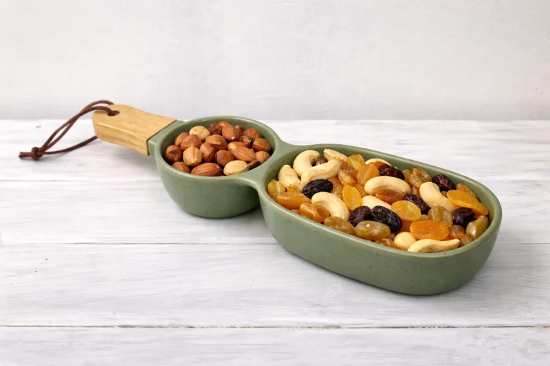 Менажниця з ручкою на 2 секції Green