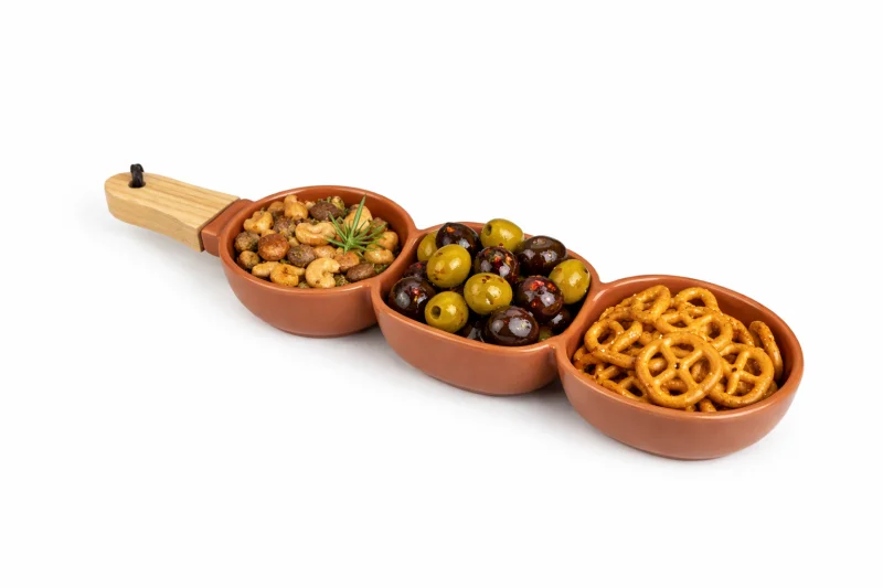 Менажниця з ручкою на 3 секції Terra