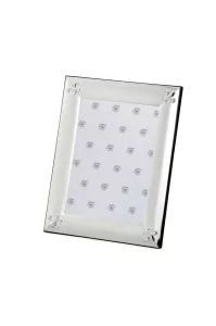 Посрібнена фоторамка з ліліями, 15×20 см