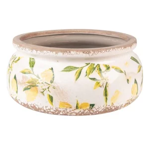 Керамічне кашпо для рослин Lemons, 23*10 cm