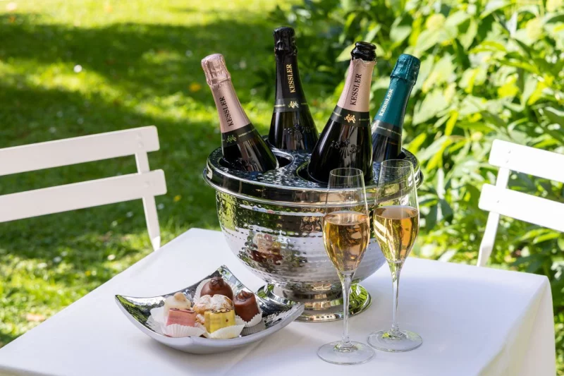 Охолоджувач для шампанського на 4 пляшки з нержавіючої сталі