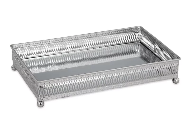 Піднос на ніжках з нікельованим покриттям