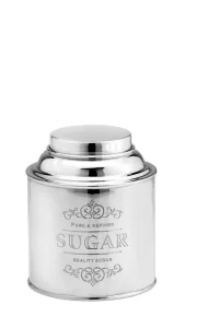 Посріблена банка для цукру з кришкою