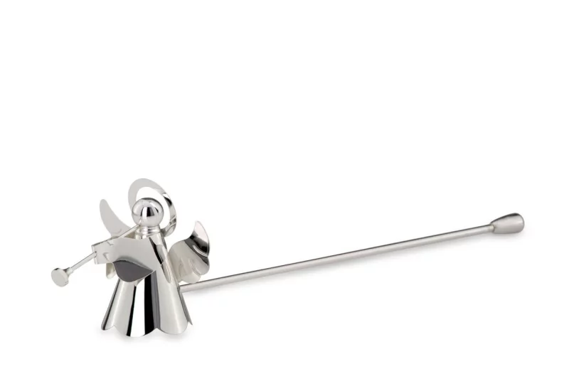 Гасник для свічок “Ангел із трубою” посріблений