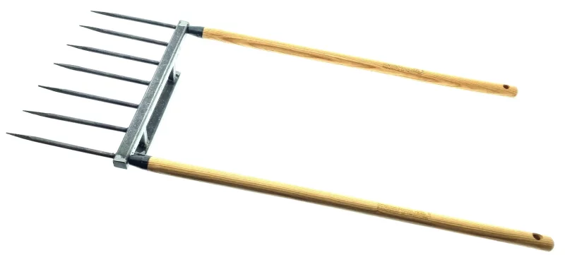 Широкі вила для прополювання та догляду з упором