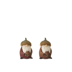 Фігурка домовик з жолудем коричневий